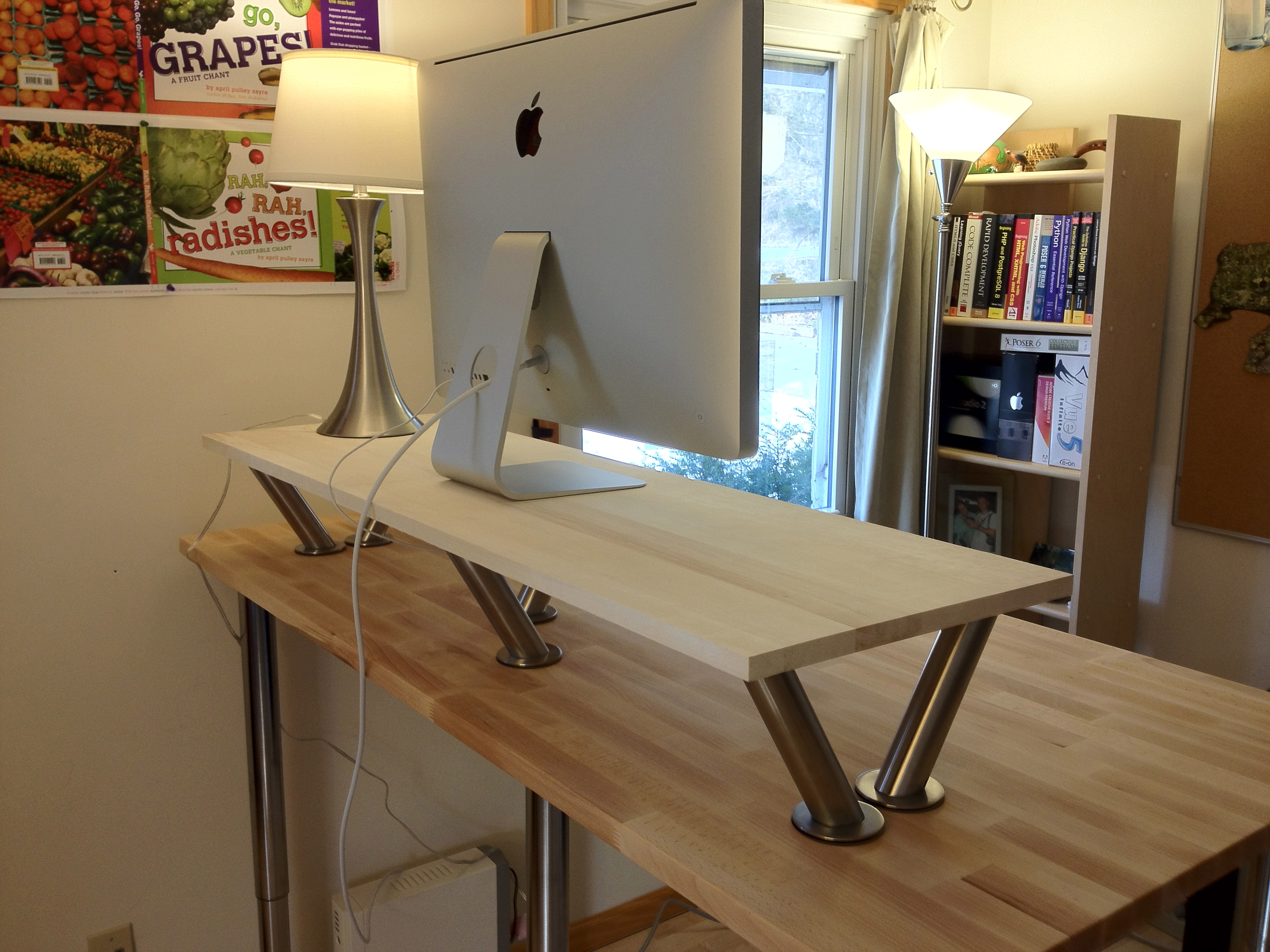 How to Make a Standing Desk on Top of a Regular Desk