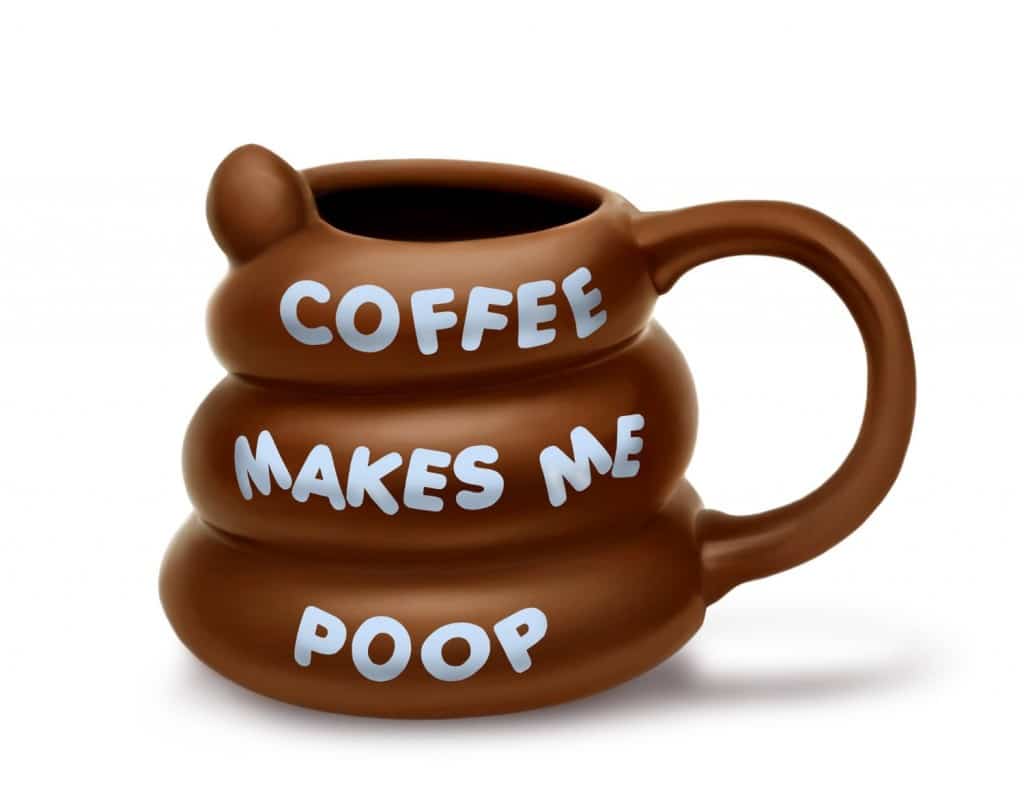coffee makes me poop mug