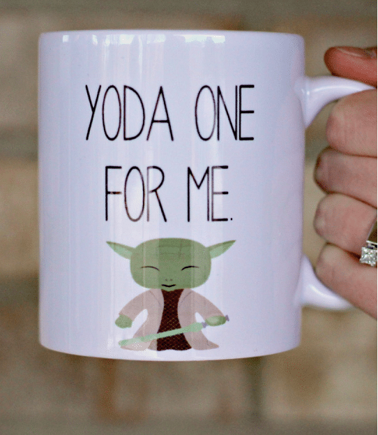 yoda one for me coffee mug